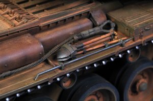 Detail of Chris Wauchop's Centurion tank