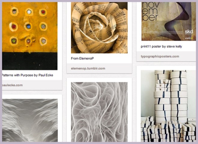 Inspiration board on Pinterest