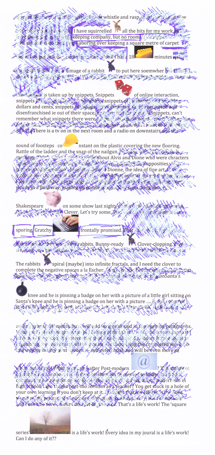 This morning's stream of consciousness - with apologies to Austin Kleon and rabbits